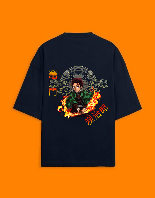 Tanjiro Kamado Dragon legacy oversized T-shirt / Unisex Premium Streetwear